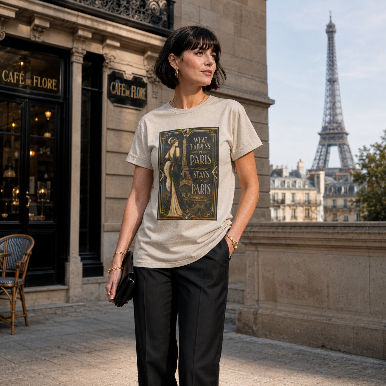 Paris France Travel Graphic T-Shirt