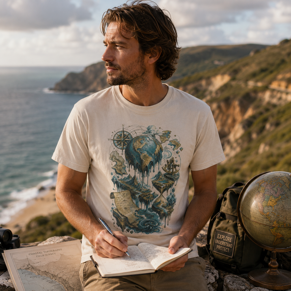 Geography Surreal Education Graphic T-Shirt