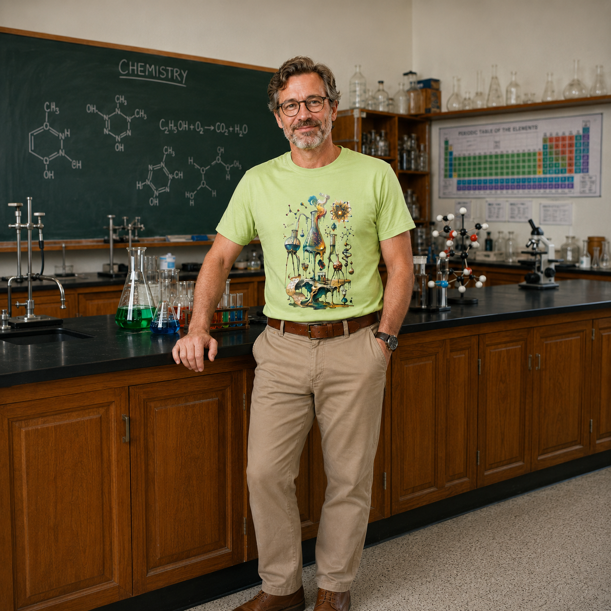 Chemistry Surreal Science Graphic T-Shirt